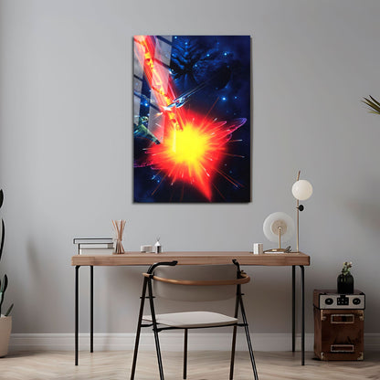 Flex Designs Metal Poster Star Trek VI The Undiscovered Country Textless 24 x 36" Home Goods - Movie 1991 Movie Metal Poster