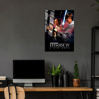 Flex Designs Metal Poster Star Wars Episode IV - A New Hope 5 x 7" Home Goods - Movie 1977 Movie Metal Poster
