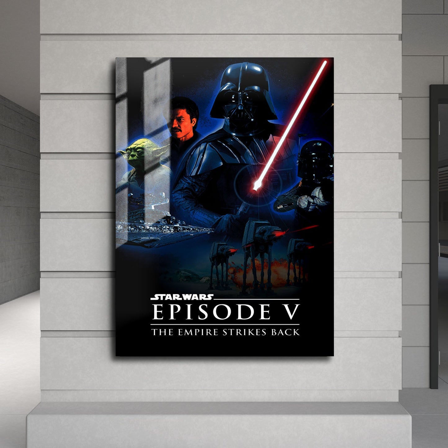 Flex Designs Metal Poster Star Wars Episode V - The Empire Strikes Back 24 x 36" Home Goods - Movie 1980 Movie Metal Poster