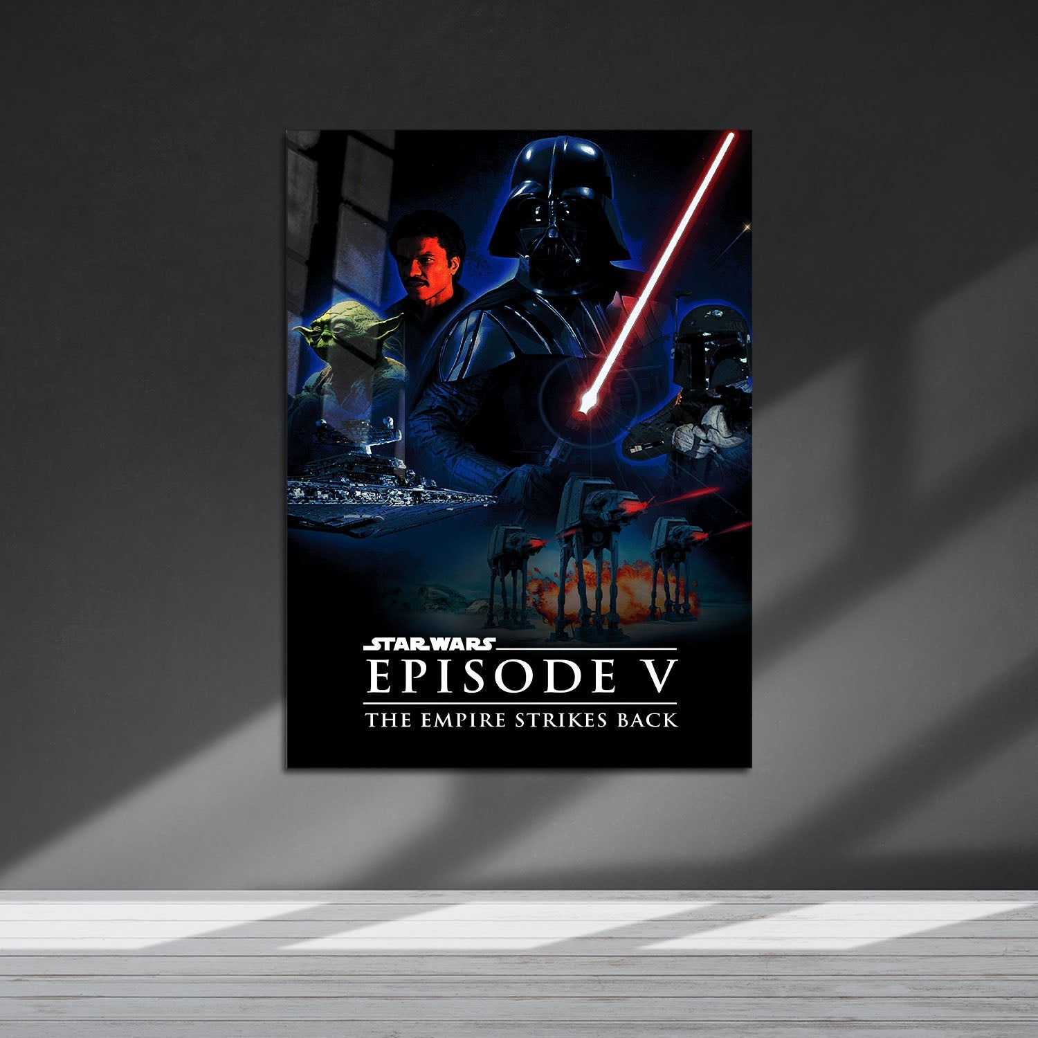 Flex Designs Metal Poster Star Wars Episode V - The Empire Strikes Back 5 x 7" Home Goods - Movie 1980 Movie Metal Poster