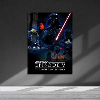 Flex Designs Metal Poster Star Wars Episode V - The Empire Strikes Back 5 x 7" Home Goods - Movie 1980 Movie Metal Poster