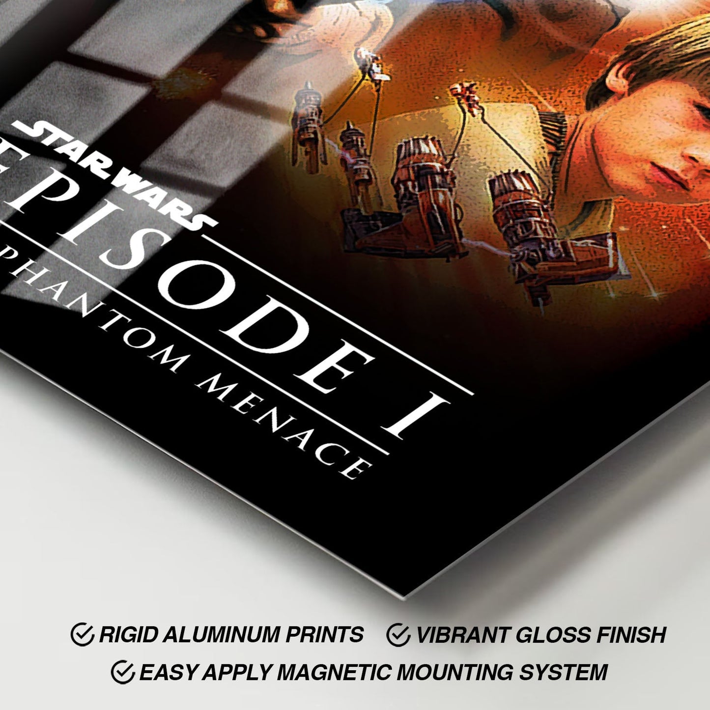 Flex Designs Metal Poster Star Wars Episode I - The Phantom Menace 11 x 17" Home Goods - Movie 1999 Movie Metal Poster