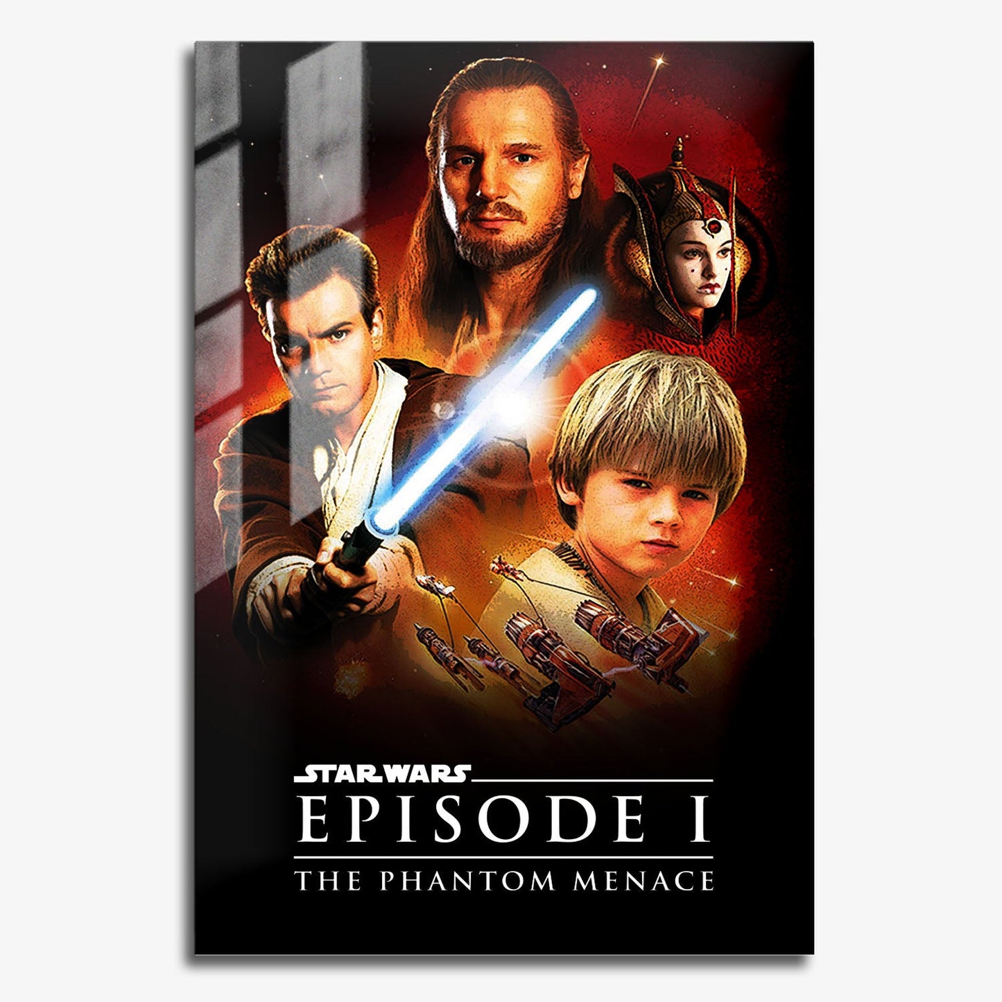 Flex Designs Metal Poster Star Wars Episode I - The Phantom Menace 11 x 17" Home Goods - Movie 1999 Movie Metal Poster