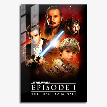 Flex Designs Metal Poster Star Wars Episode I - The Phantom Menace 11 x 17" Home Goods - Movie 1999 Movie Metal Poster