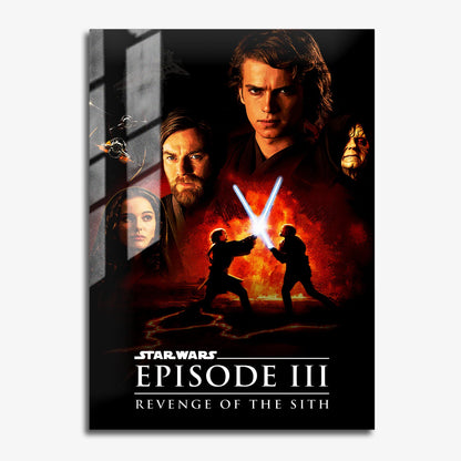 Flex Designs Metal Poster Star Wars Episode III - Revenge of the Sith 11 x 17" Home Goods - Movie 2005 Movie Metal Poster