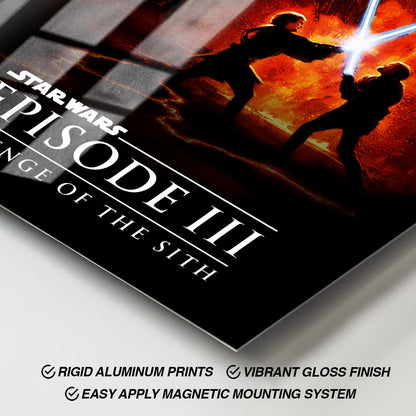 Flex Designs Metal Poster Star Wars Episode III - Revenge of the Sith 11 x 17" Home Goods - Movie 2005 Movie Metal Poster