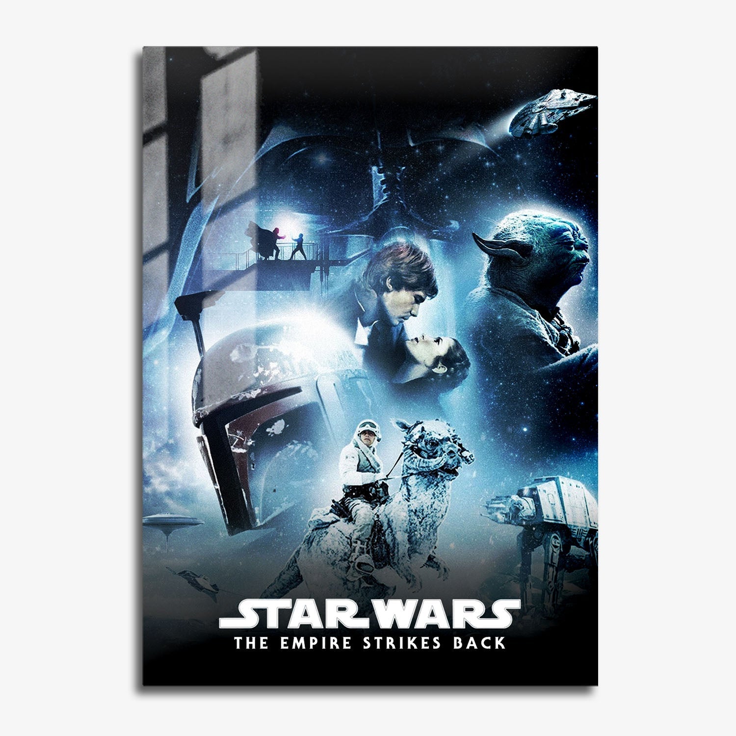 Flex Designs Metal Poster Star Wars Episode V - The Empire Strikes Back Classic 11 x 17" Home Goods - Movie 1980 Movie Metal Poster