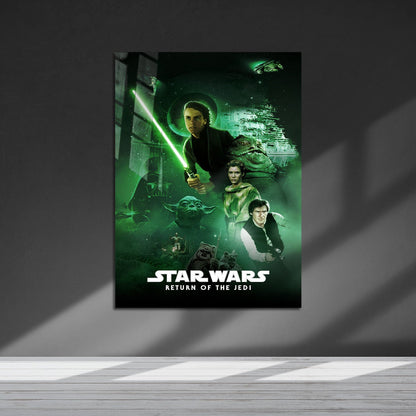 Flex Designs Metal Poster Star Wars Episode VI - Return of the Jedi Classic 5 x 7" Home Goods - Movie 1983 Movie Metal Poster