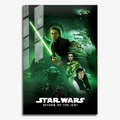Flex Designs Metal Poster Star Wars Episode VI - Return of the Jedi Classic 11 x 17" Home Goods - Movie 1983 Movie Metal Poster