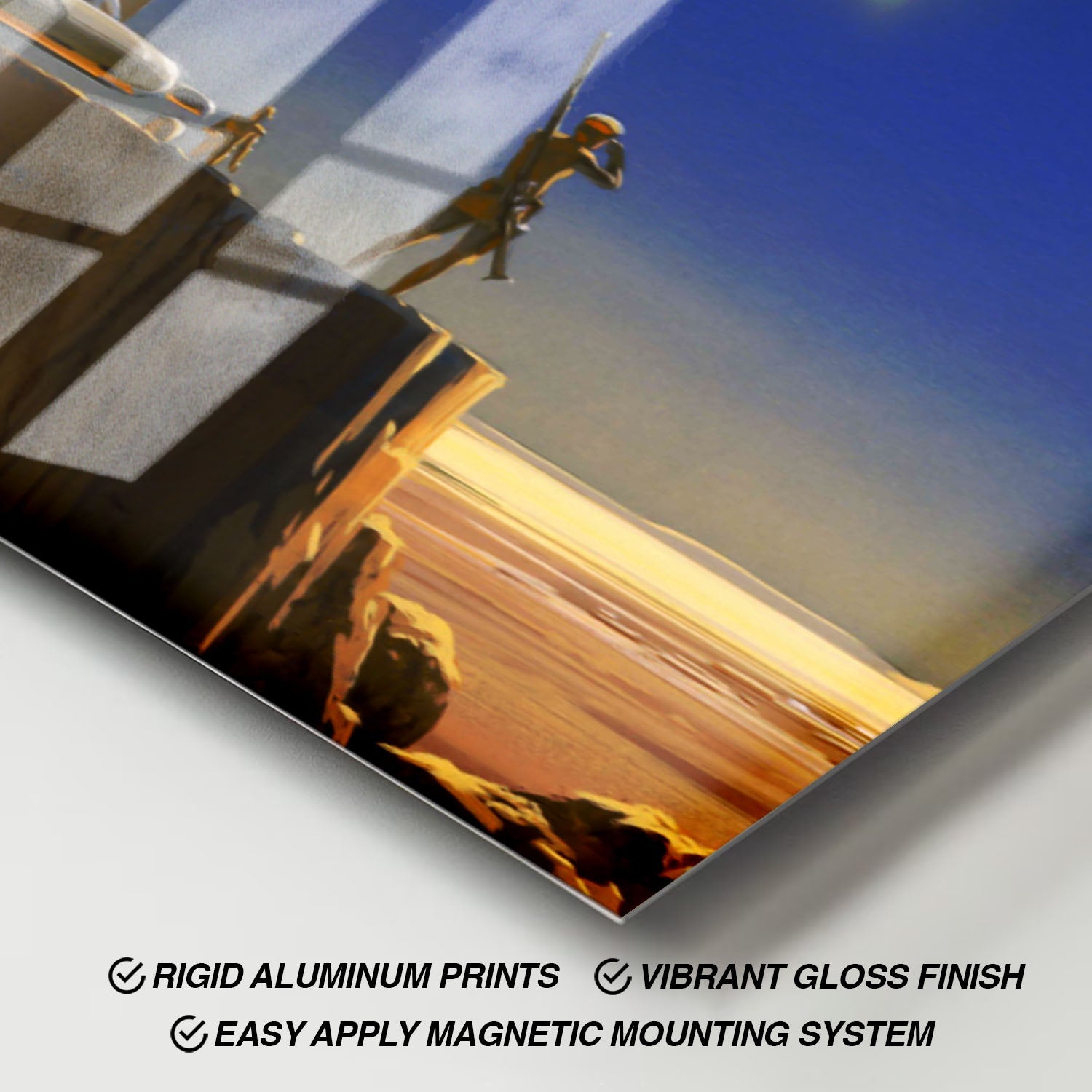 Flex Designs Metal Poster Star Wars Episode IV - A New Hope Minimalist 11 x 17" Home Goods - Movie 1977 Movie Metal Poster