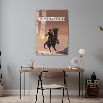 Flex Designs Metal Poster Star Wars Episode V - The Empire Strikes Back Minimalist 24 x 36" Home Goods - Movie 1980 Movie Metal Poster