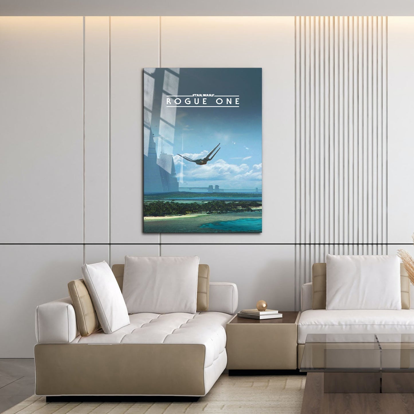 Flex Designs Metal Poster Rogue One A Star Wars Story Minimalist 16 x 24" Home Goods - Movie 2016 Movie Metal Poster
