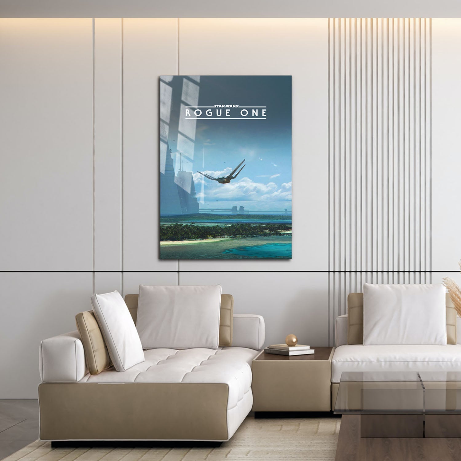 Flex Designs Metal Poster Rogue One A Star Wars Story Minimalist 16 x 24" Home Goods - Movie 2016 Movie Metal Poster