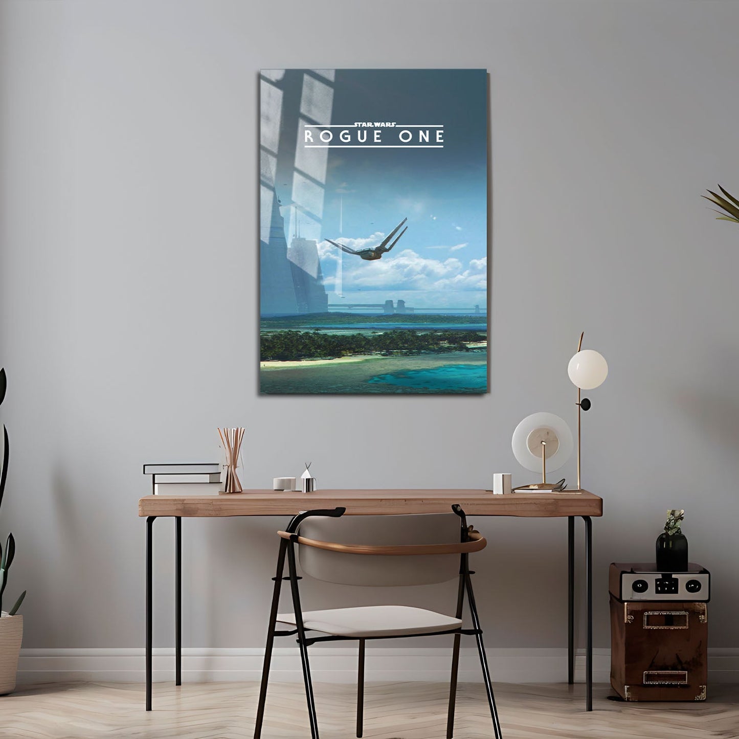 Flex Designs Metal Poster Rogue One A Star Wars Story Minimalist 24 x 36" Home Goods - Movie 2016 Movie Metal Poster