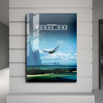Flex Designs Metal Poster Rogue One A Star Wars Story Minimalist 24 x 36" Home Goods - Movie 2016 Movie Metal Poster
