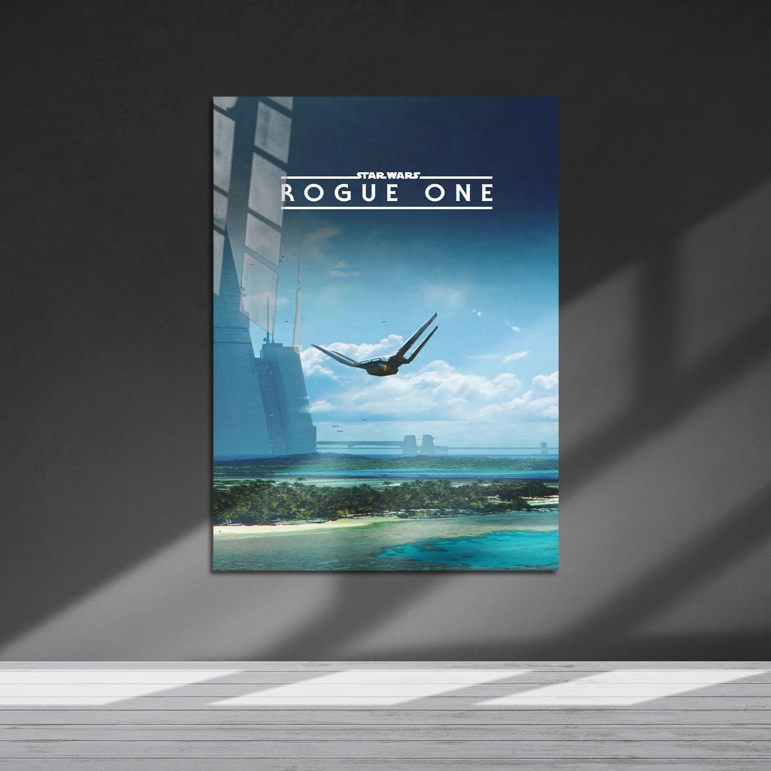 Flex Designs Metal Poster Rogue One A Star Wars Story Minimalist 5 x 7" Home Goods - Movie 2016 Movie Metal Poster