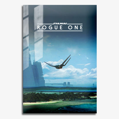Flex Designs Metal Poster Rogue One A Star Wars Story Minimalist 11 x 17" Home Goods - Movie 2016 Movie Metal Poster