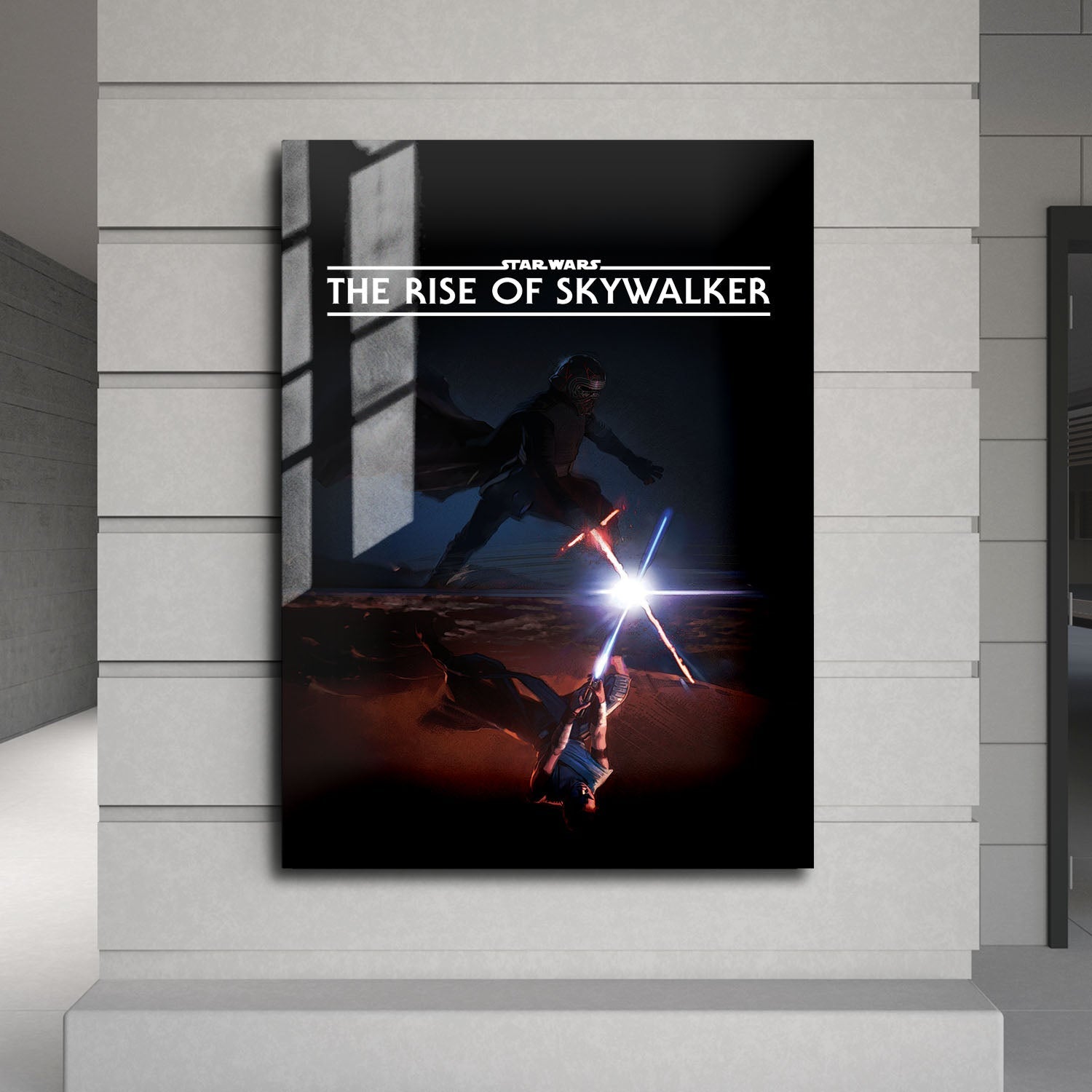Flex Designs Metal Poster Star Wars Episode IX - The Rise of Skywalker Minimalist 24 x 36" Home Goods - Movie 2019 Movie Metal Poster