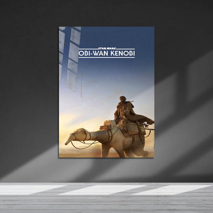 Flex Designs Metal Poster Star Wars Obi-Wan Kenobi Minimalist 5 x 7" Home Goods - TV Show 2022 TV Show Metal Poster