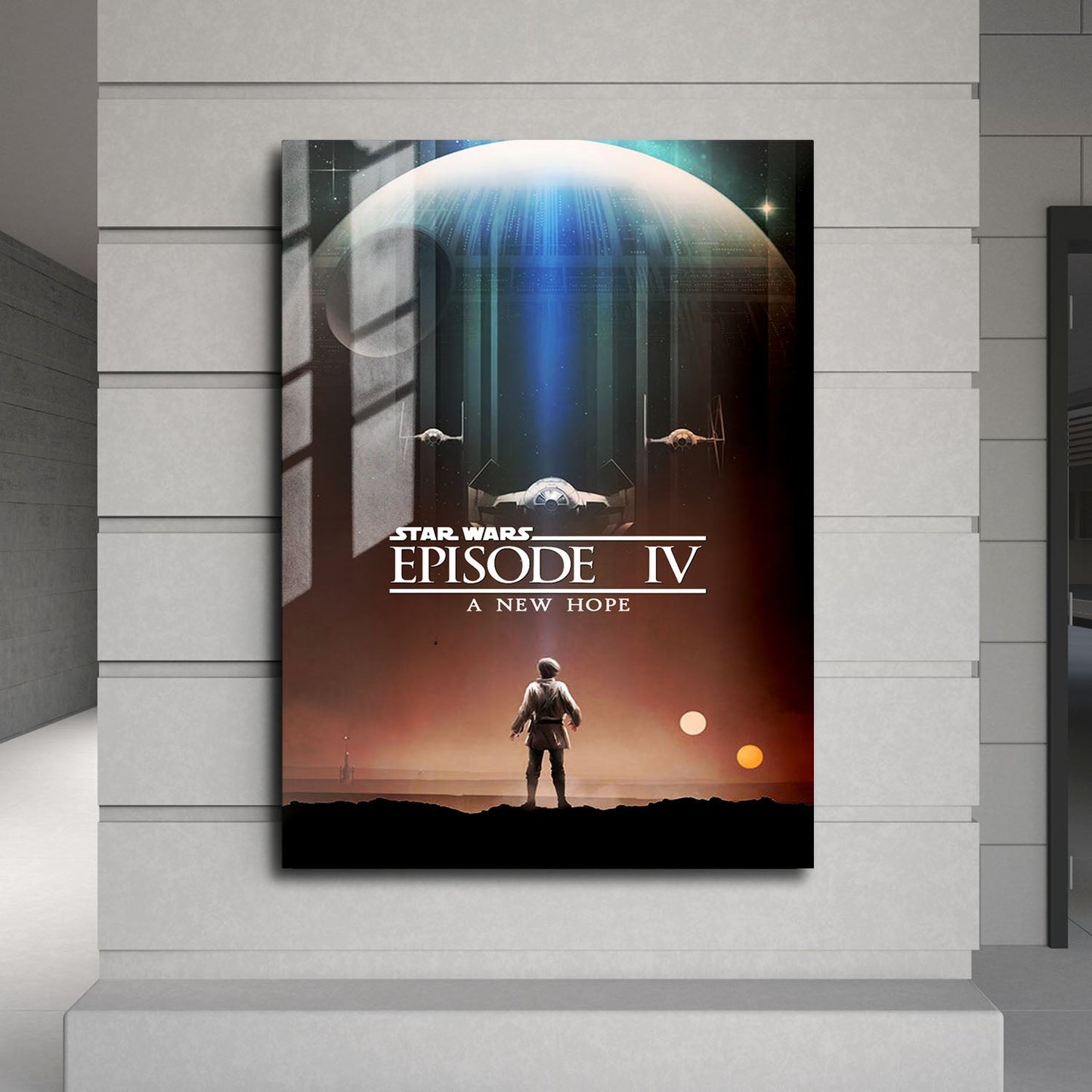 Flex Designs Metal Poster Star Wars Episode IV - A New Hope Theatrical 24 x 36" Home Goods - Movie 1977 Movie Metal Poster