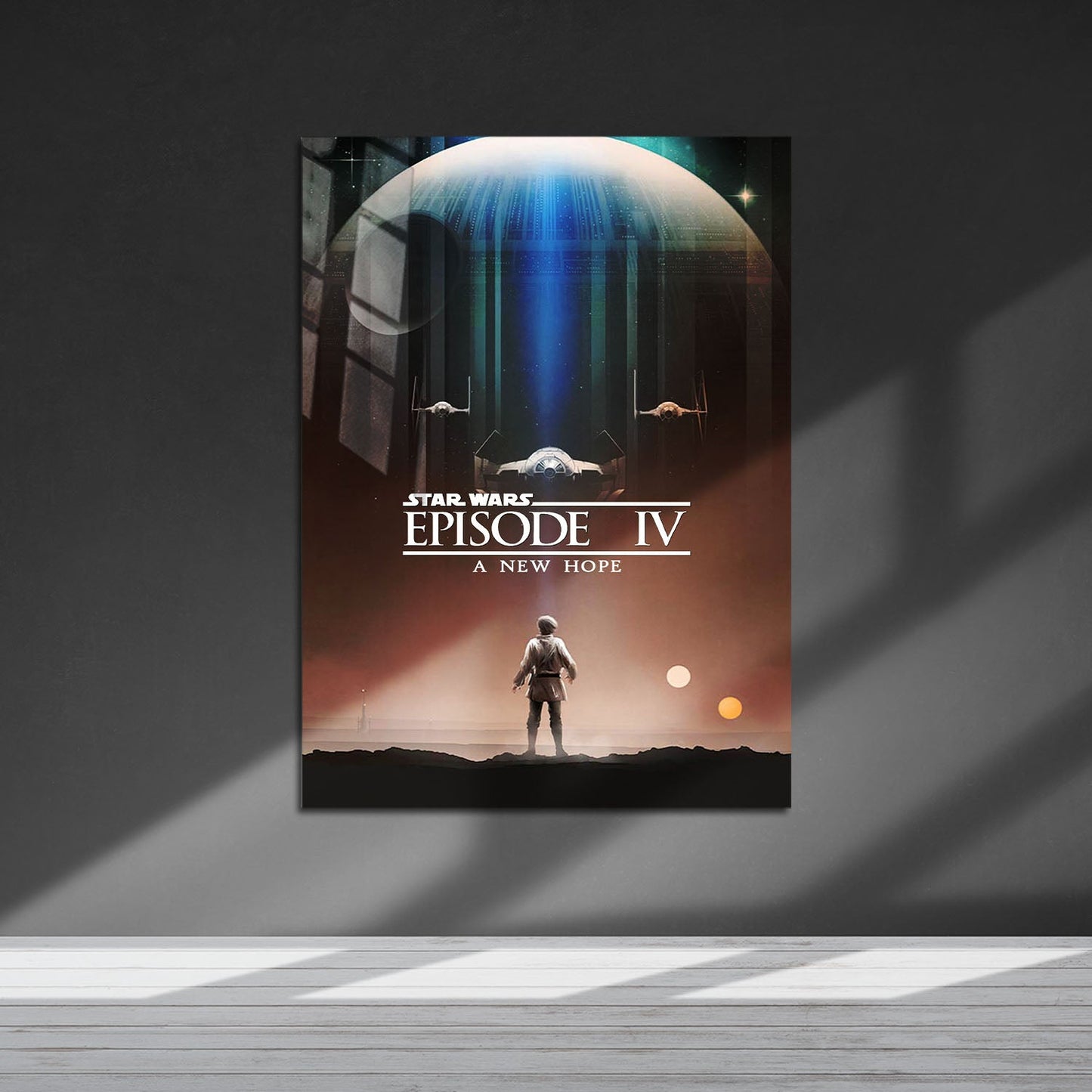 Flex Designs Metal Poster Star Wars Episode IV - A New Hope Theatrical 5 x 7" Home Goods - Movie 1977 Movie Metal Poster