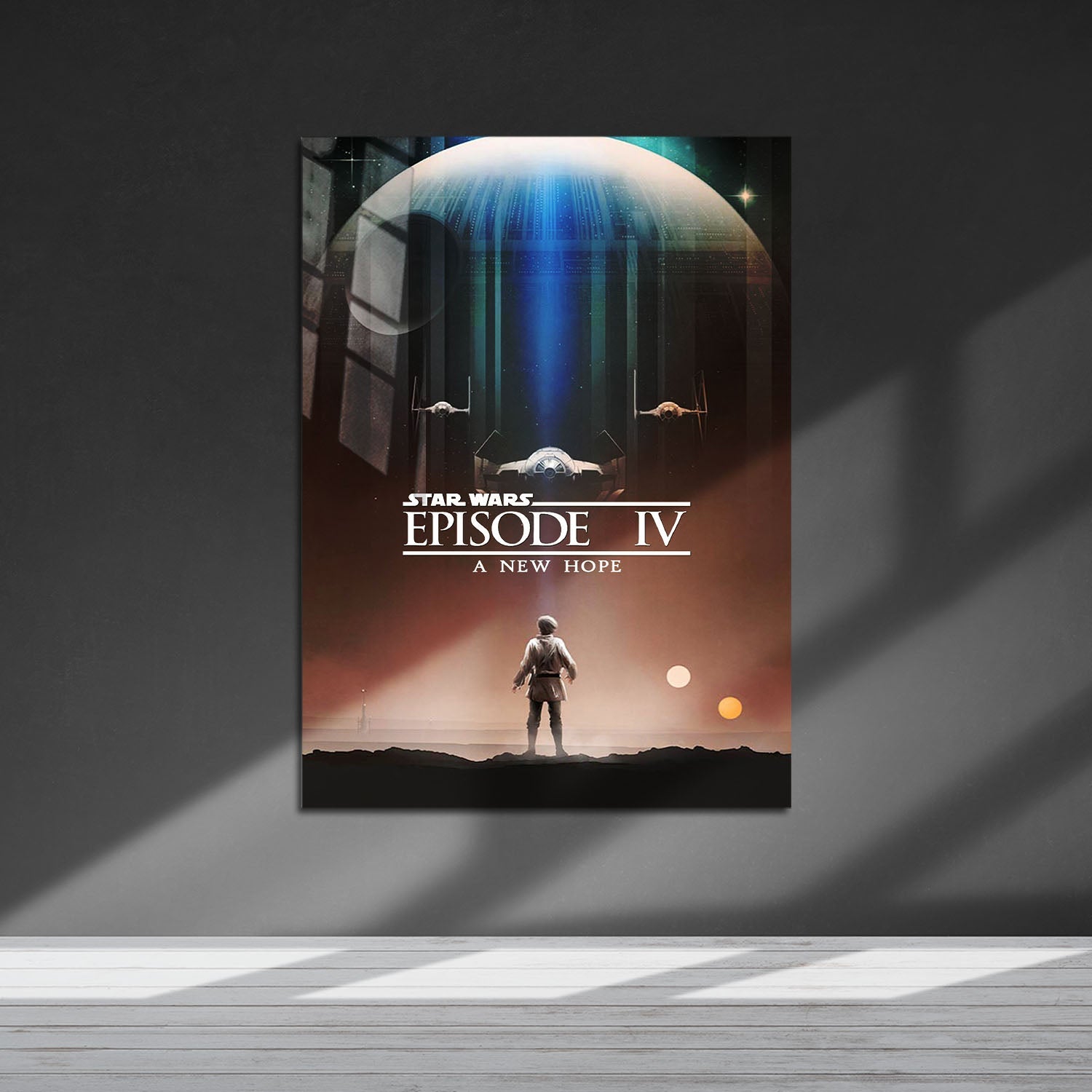 Flex Designs Metal Poster Star Wars Episode IV - A New Hope Theatrical 5 x 7" Home Goods - Movie 1977 Movie Metal Poster