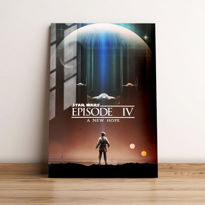 Star Wars Episode IV - A New Hope Theatrical Movie Metal Poster