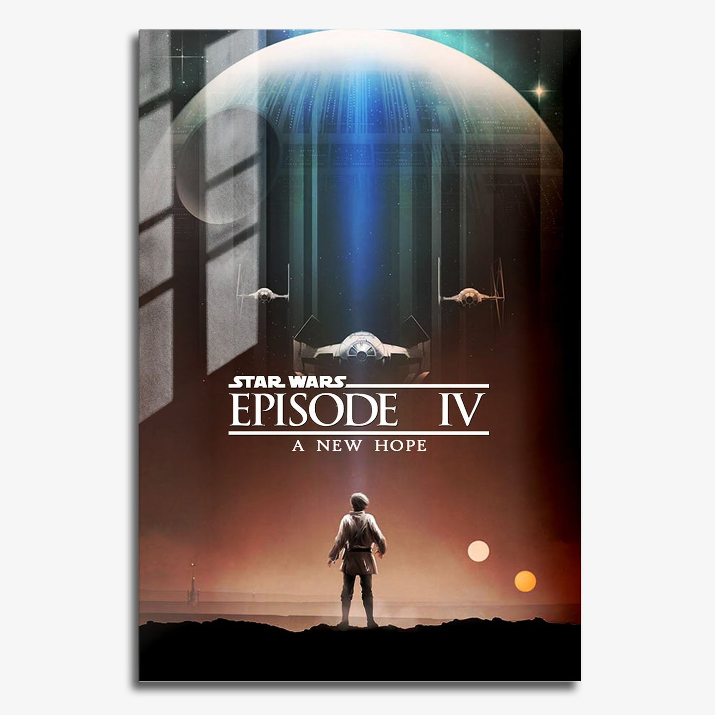 Flex Designs Metal Poster Star Wars Episode IV - A New Hope Theatrical 11 x 17" Home Goods - Movie 1977 Movie Metal Poster