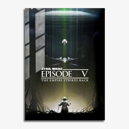 Flex Designs Metal Poster Star Wars Episode V - The Empire Strikes Back Theatrical 11 x 17" Home Goods - Movie 1980 Movie Metal Poster