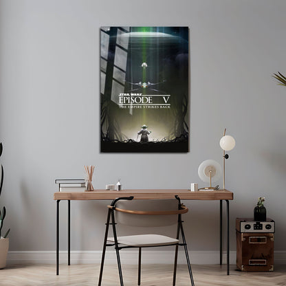 Flex Designs Metal Poster Star Wars Episode V - The Empire Strikes Back Theatrical 24 x 36" Home Goods - Movie 1980 Movie Metal Poster