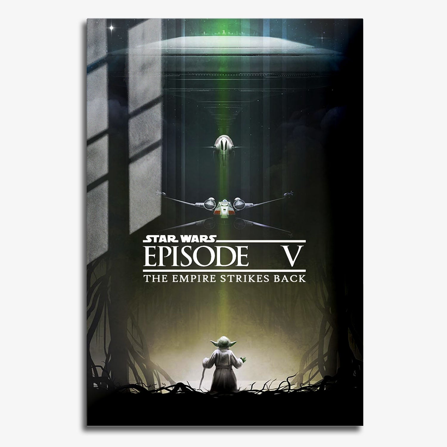Flex Designs Metal Poster Star Wars Episode V - The Empire Strikes Back Theatrical 11 x 17" Home Goods - Movie 1980 Movie Metal Poster