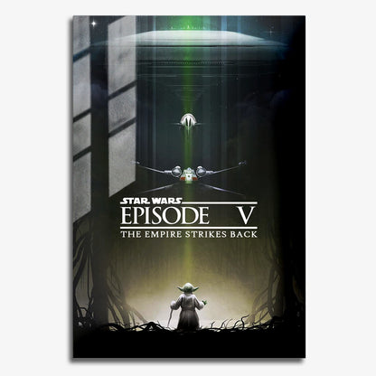 Flex Designs Metal Poster Star Wars Episode V - The Empire Strikes Back Theatrical 11 x 17" Home Goods - Movie 1980 Movie Metal Poster