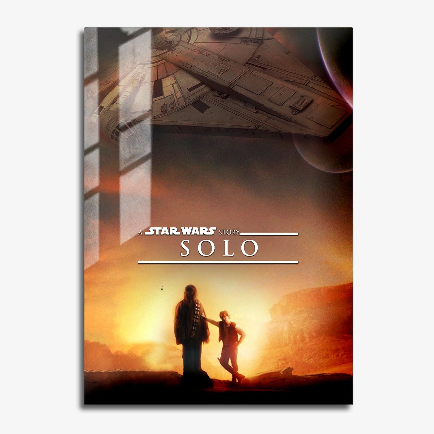 Flex Designs Metal Poster Solo A Star Wars Story Theatrical 11 x 17" Home Goods - Movie 2018 Movie Metal Poster