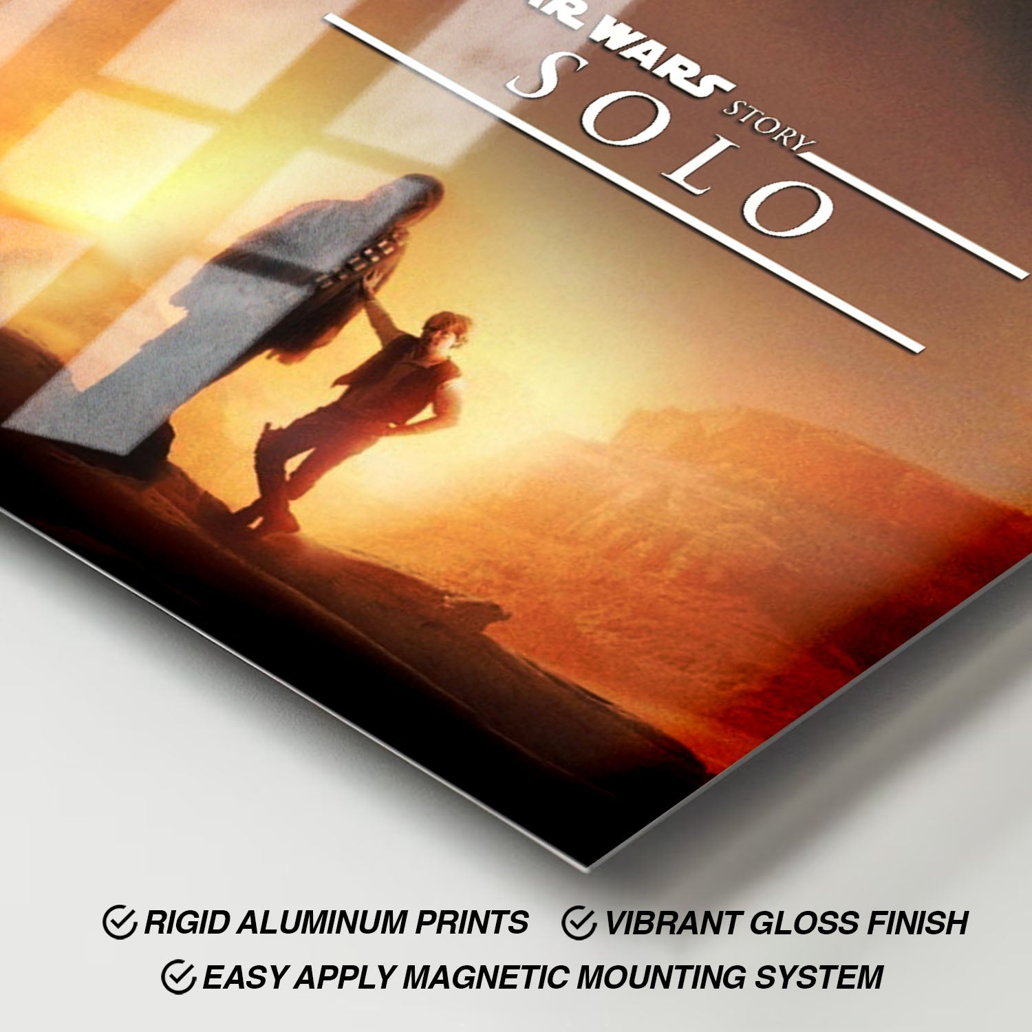 Flex Designs Metal Poster Solo A Star Wars Story Theatrical 11 x 17" Home Goods - Movie 2018 Movie Metal Poster