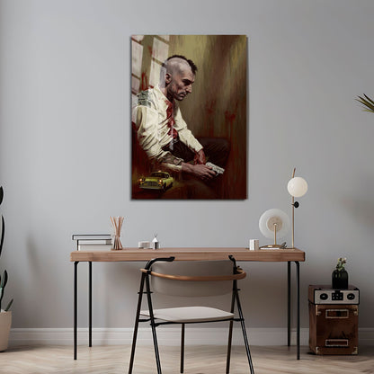 Flex Designs Metal Poster Taxi Driver Key Art 24 x 36" Home Goods - Movie 1976 Movie Metal Poster