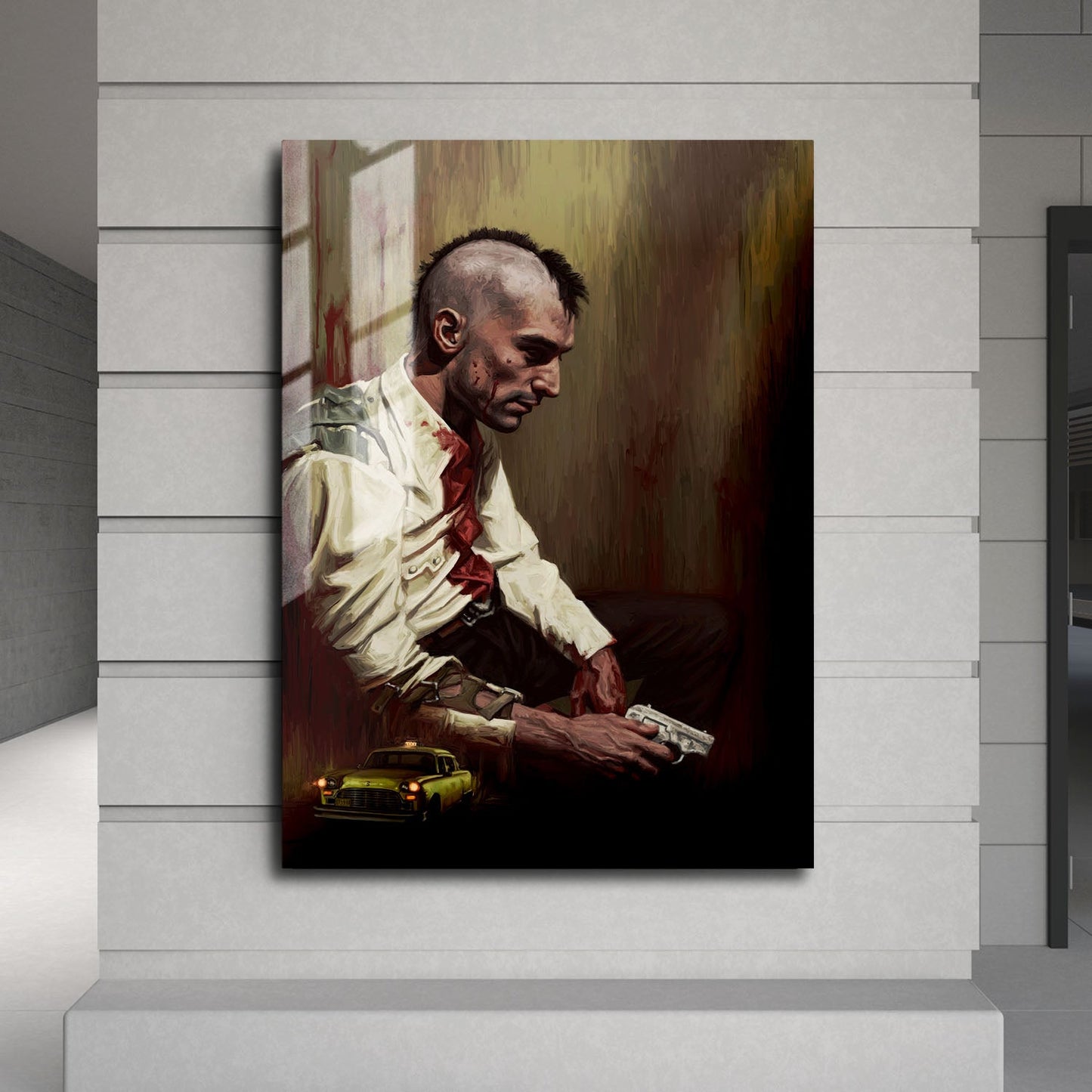 Flex Designs Metal Poster Taxi Driver Key Art 24 x 36" Home Goods - Movie 1976 Movie Metal Poster