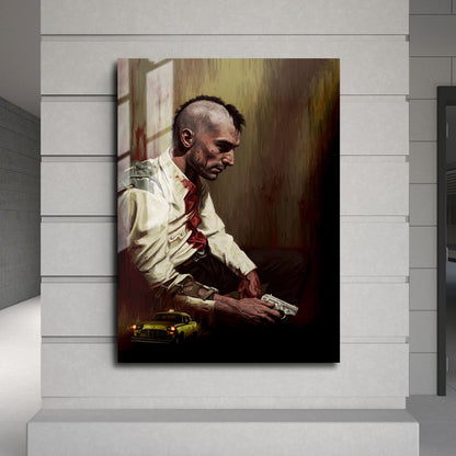 Flex Designs Metal Poster Taxi Driver Key Art 24 x 36" Home Goods - Movie 1976 Movie Metal Poster