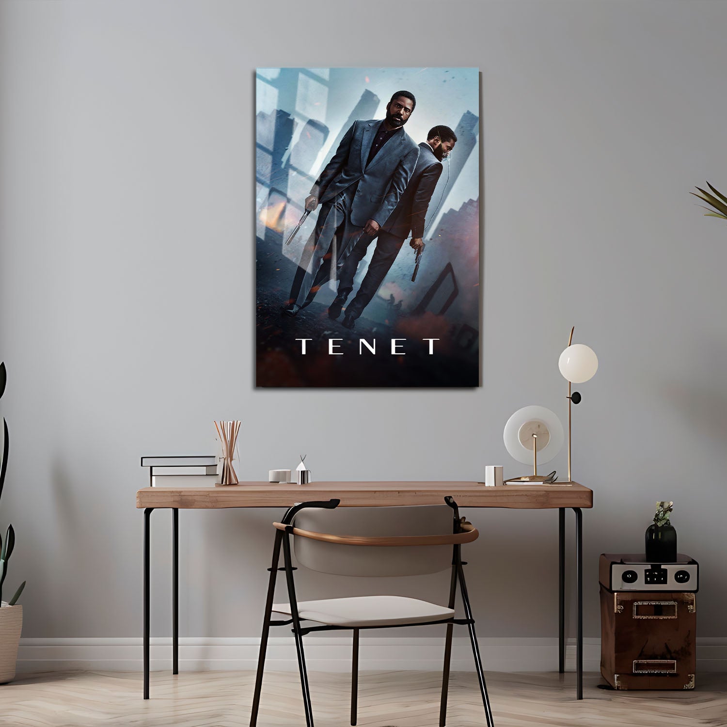 Flex Designs Metal Poster Tenet 24 x 36" Home Goods - Movie 2020 Movie Metal Poster