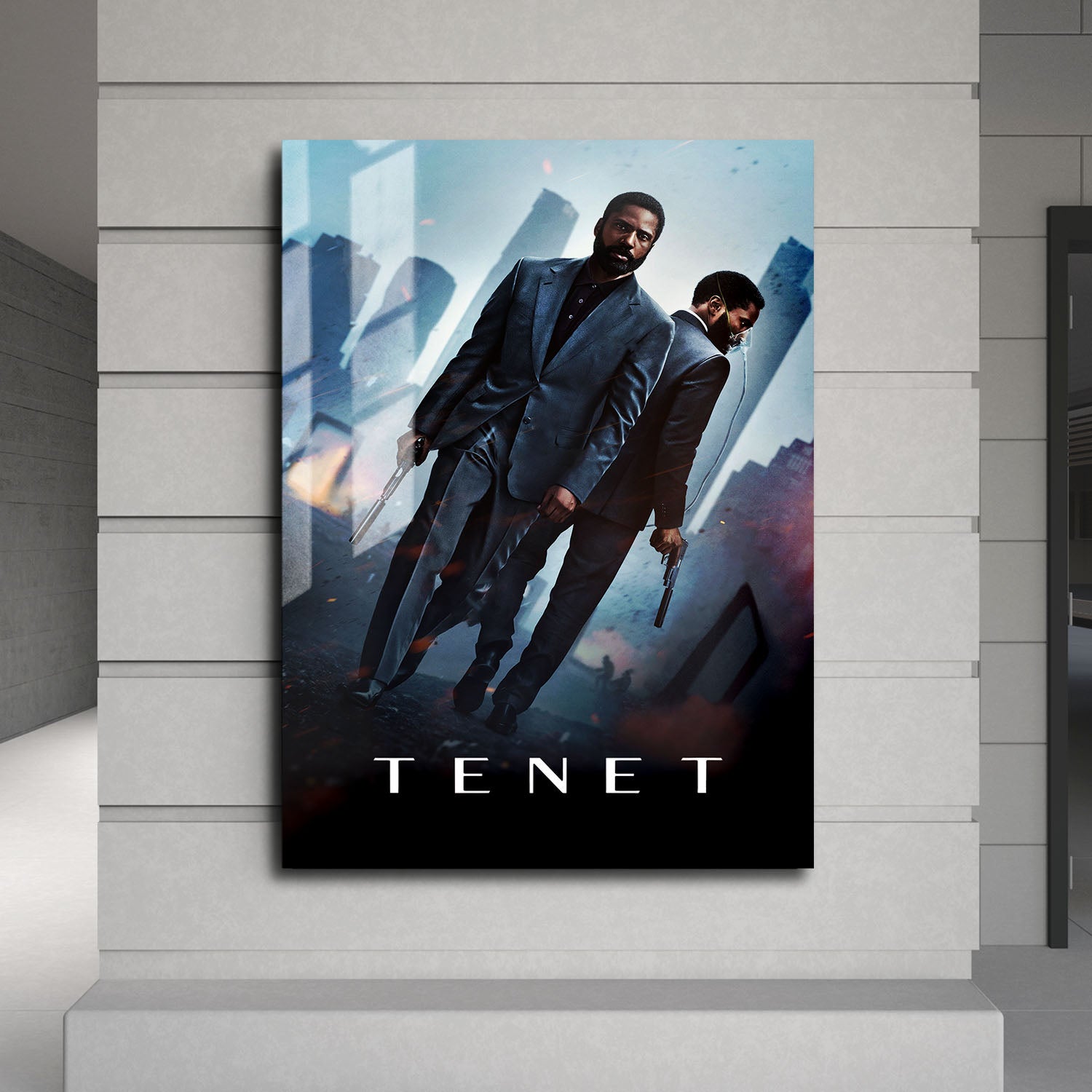 Flex Designs Metal Poster Tenet 24 x 36" Home Goods - Movie 2020 Movie Metal Poster