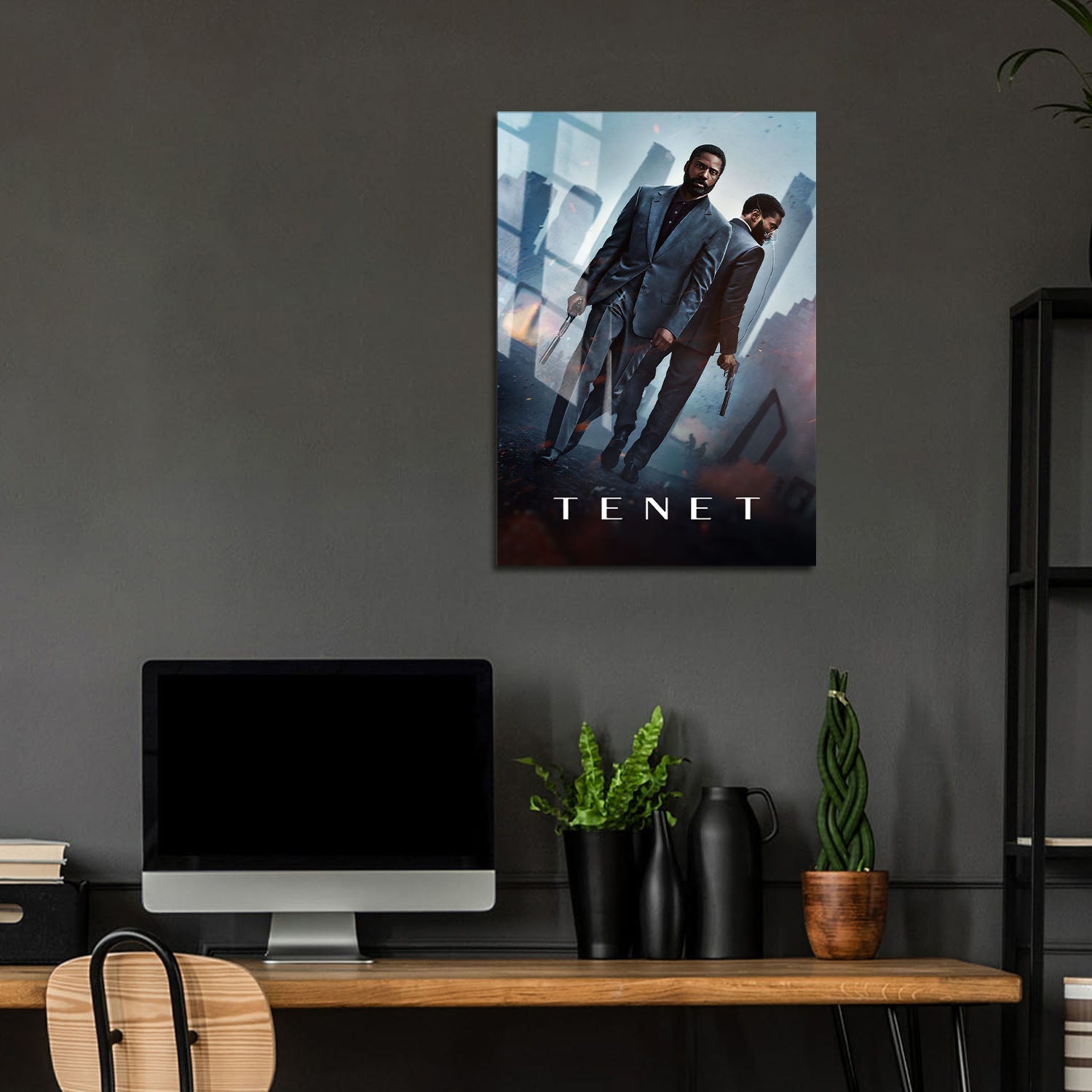 Flex Designs Metal Poster Tenet 5 x 7" Home Goods - Movie 2020 Movie Metal Poster