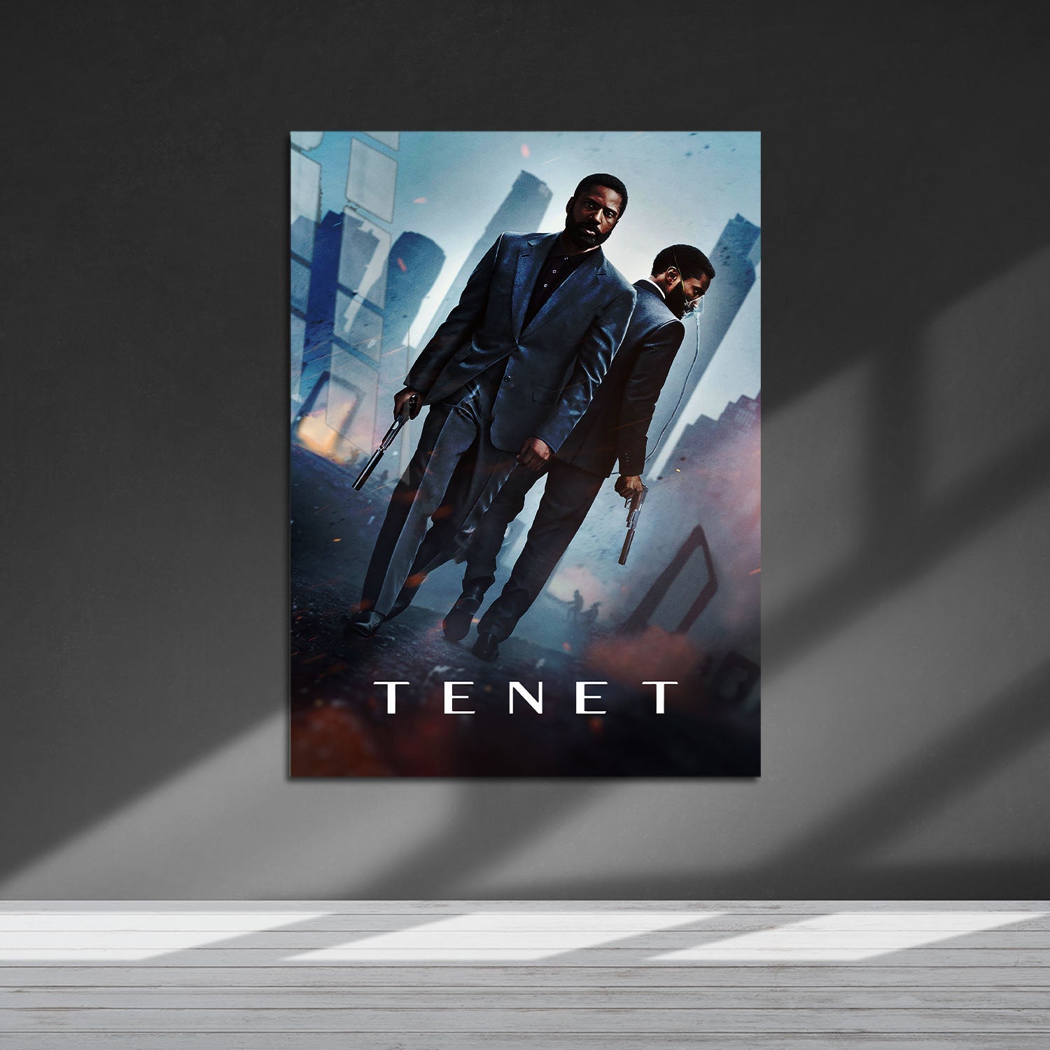 Flex Designs Metal Poster Tenet 5 x 7" Home Goods - Movie 2020 Movie Metal Poster