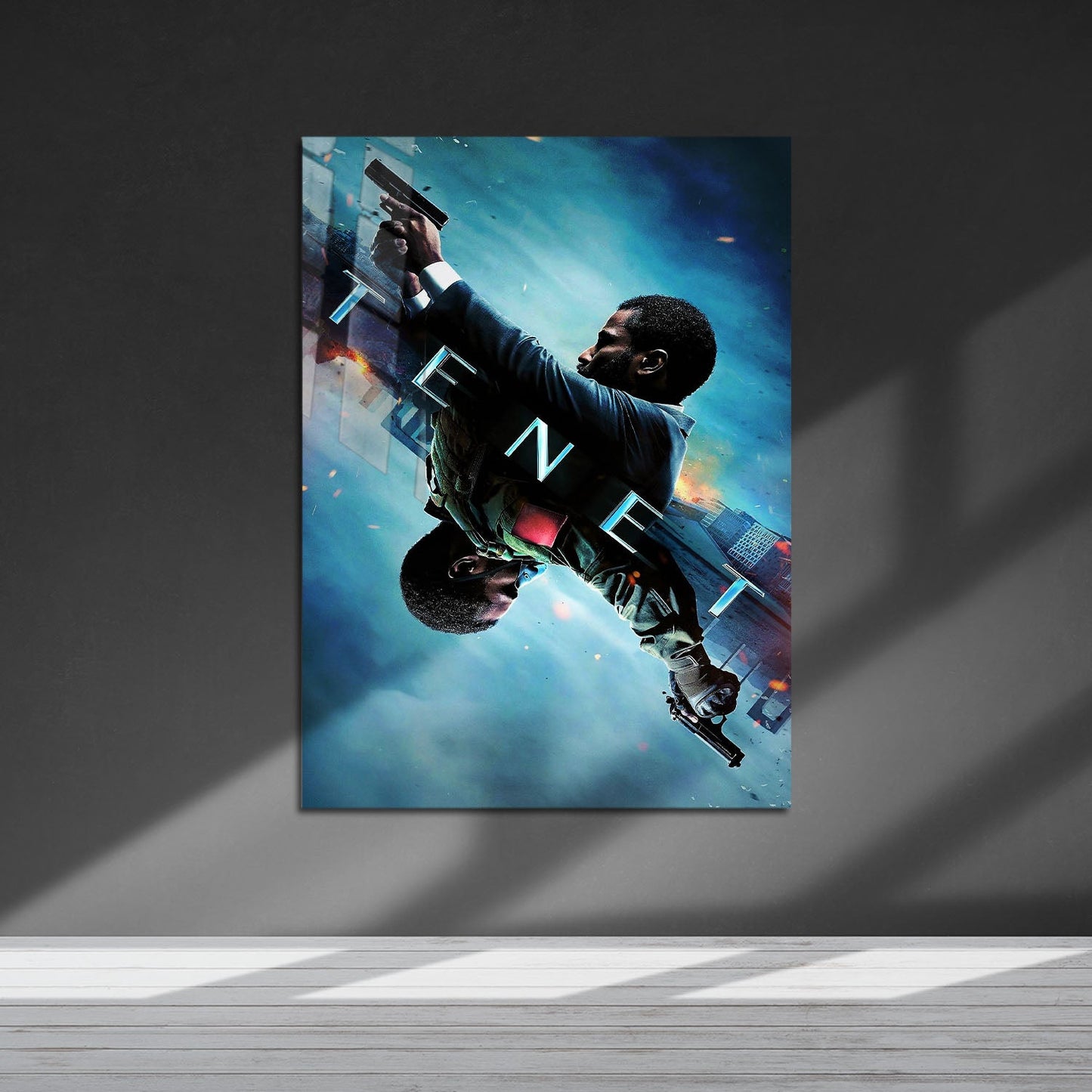Flex Designs Metal Poster Tenet Cinematic 5 x 7" Home Goods - Movie 2020 Movie Metal Poster