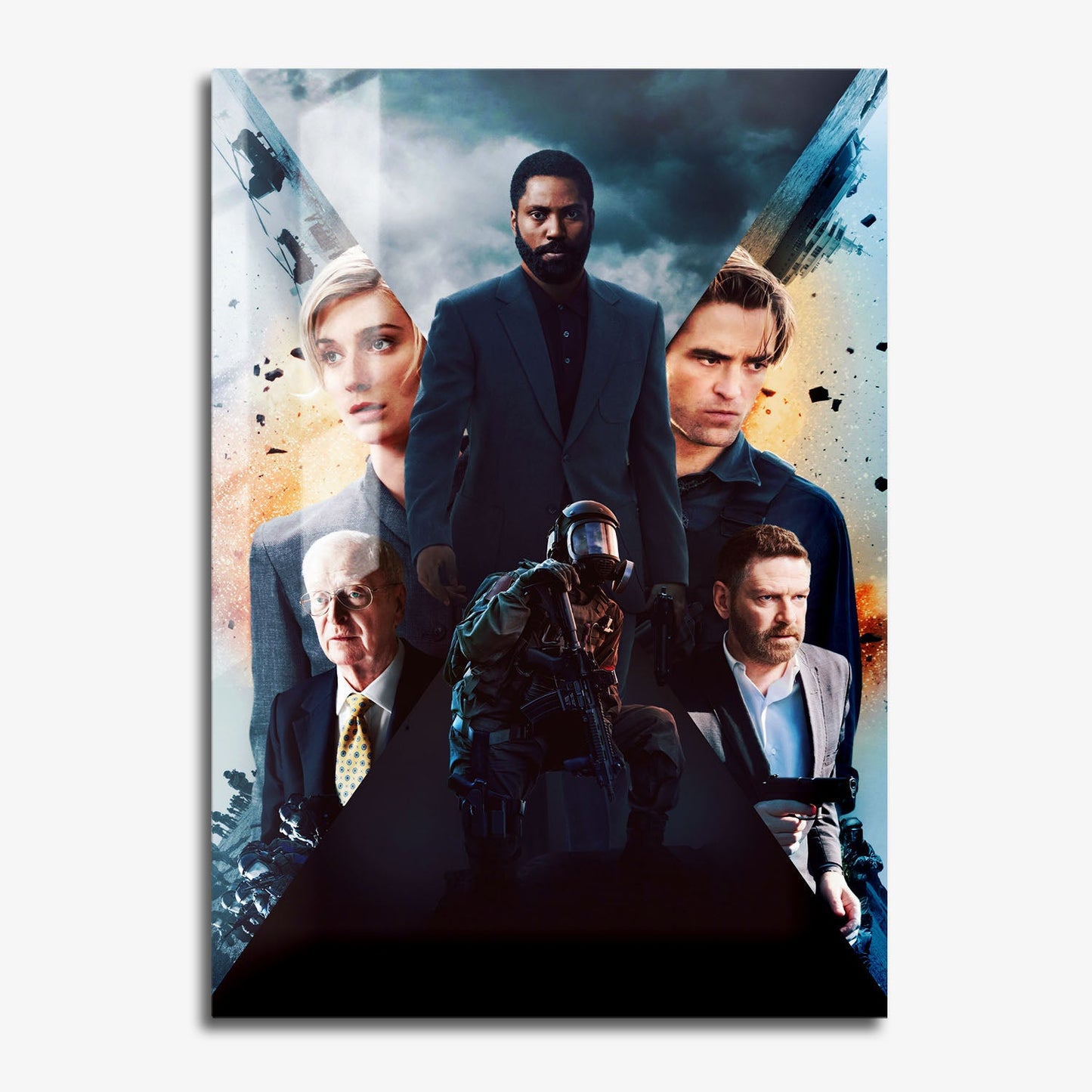 Flex Designs Metal Poster Tenet Key Art 11 x 17" Home Goods - Movie 2020 Movie Metal Poster