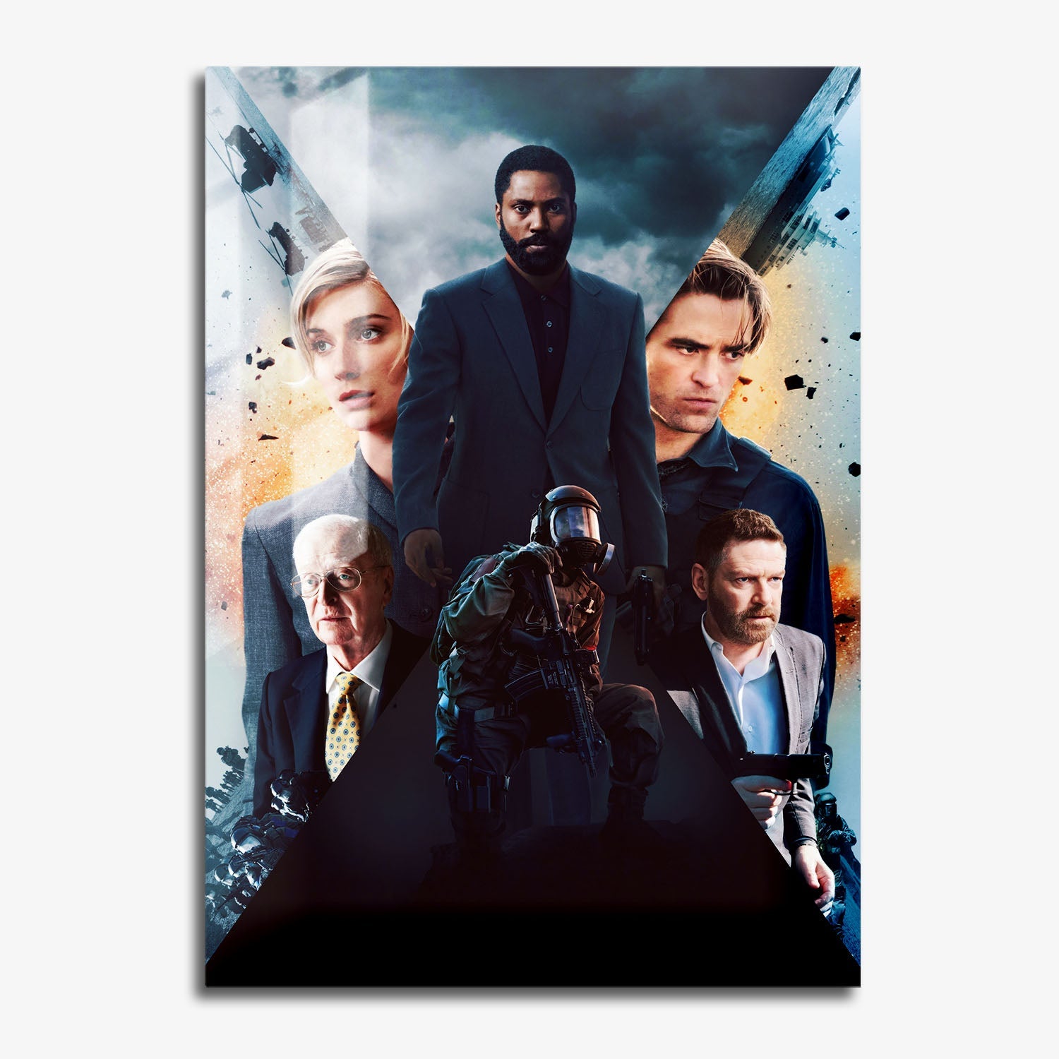 Flex Designs Metal Poster Tenet Key Art 11 x 17" Home Goods - Movie 2020 Movie Metal Poster