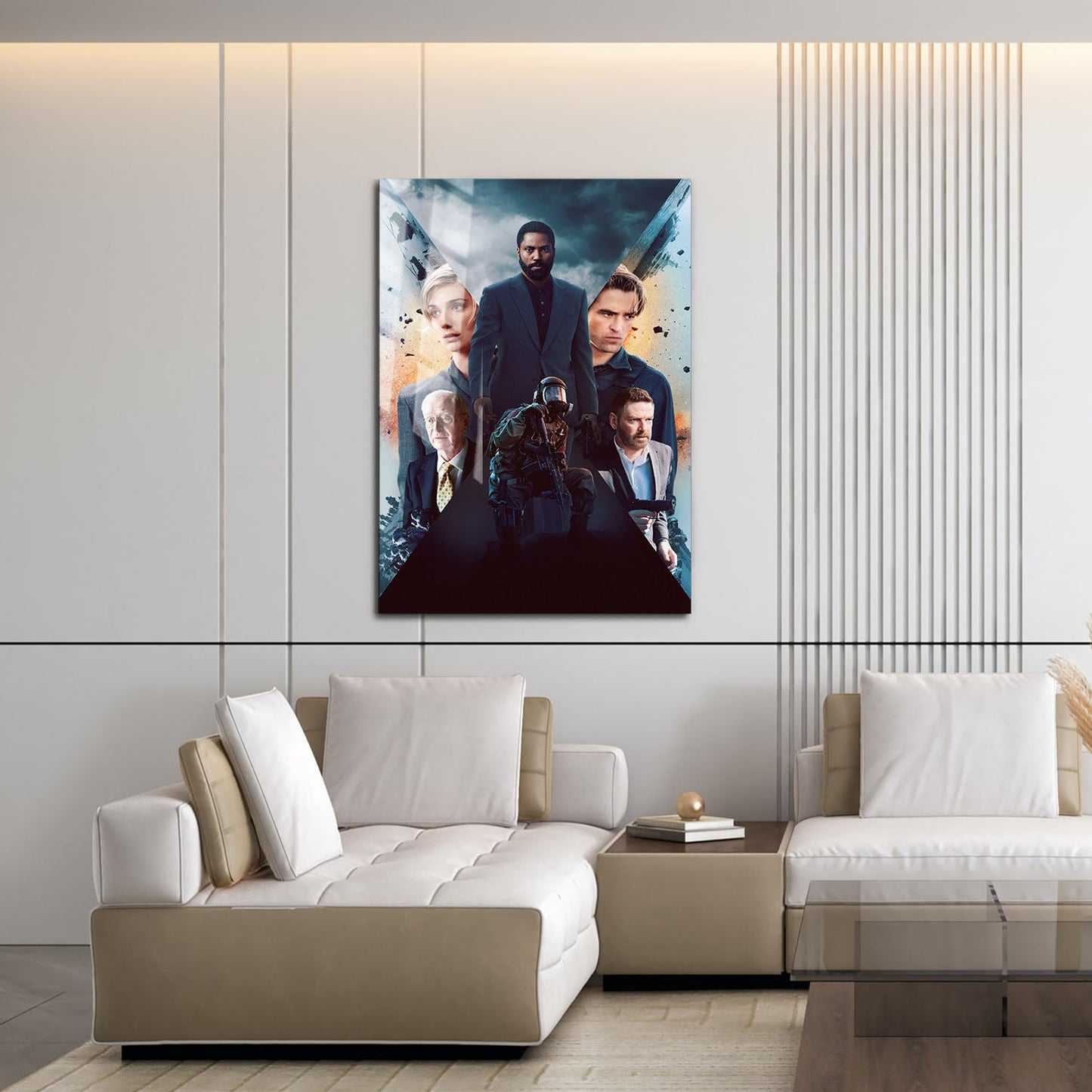 Flex Designs Metal Poster Tenet Key Art 16 x 24" Home Goods - Movie 2020 Movie Metal Poster