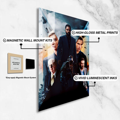Flex Designs Metal Poster Tenet Key Art 16 x 24" Home Goods - Movie 2020 Movie Metal Poster