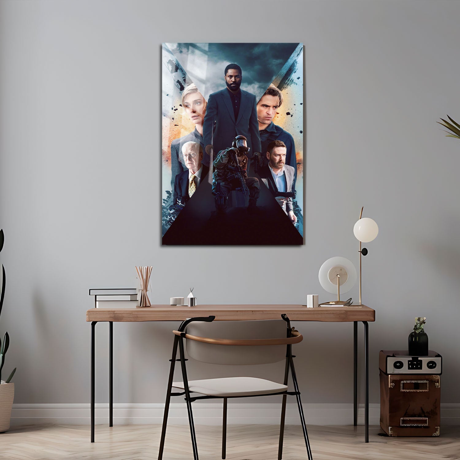 Flex Designs Metal Poster Tenet Key Art 24 x 36" Home Goods - Movie 2020 Movie Metal Poster