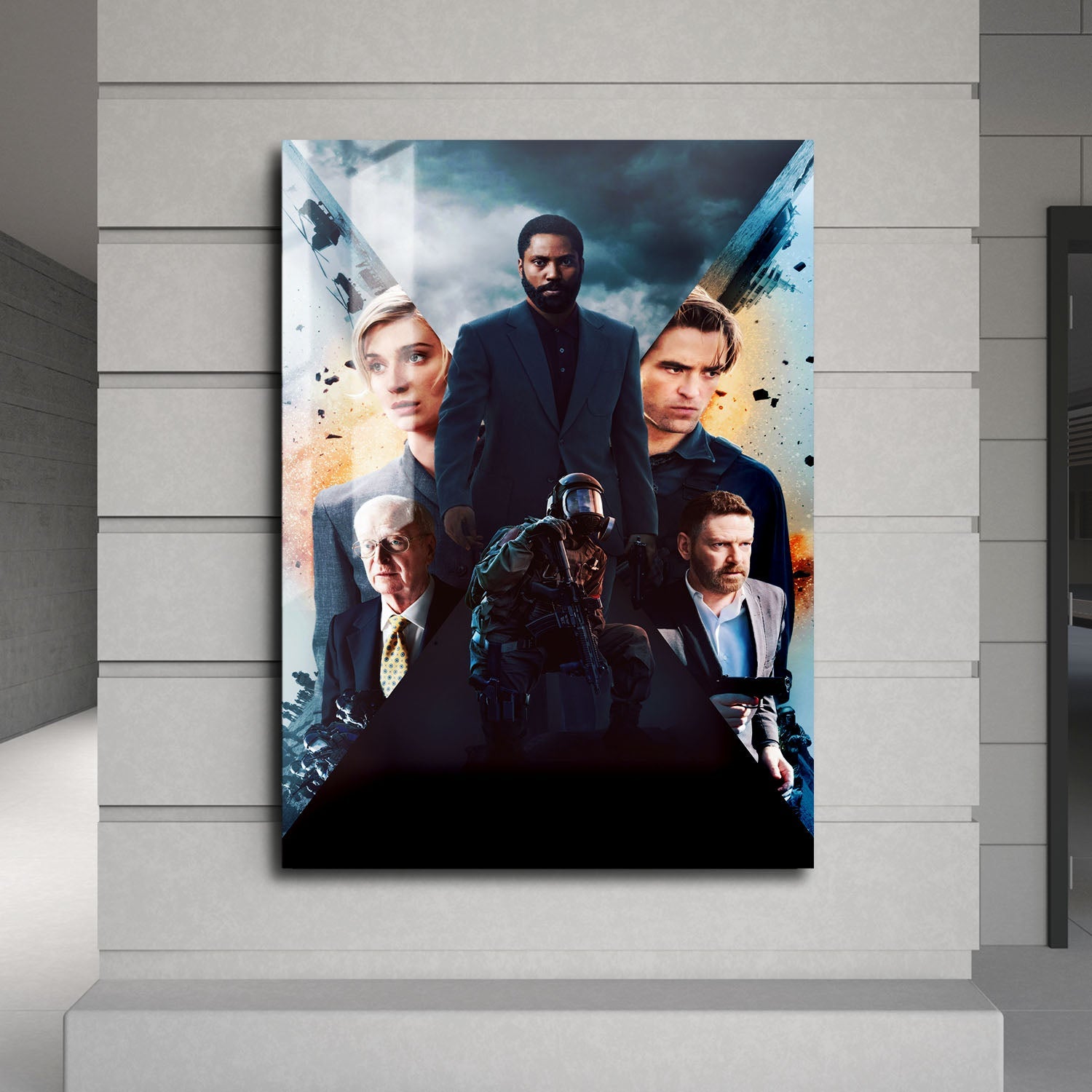 Flex Designs Metal Poster Tenet Key Art 24 x 36" Home Goods - Movie 2020 Movie Metal Poster