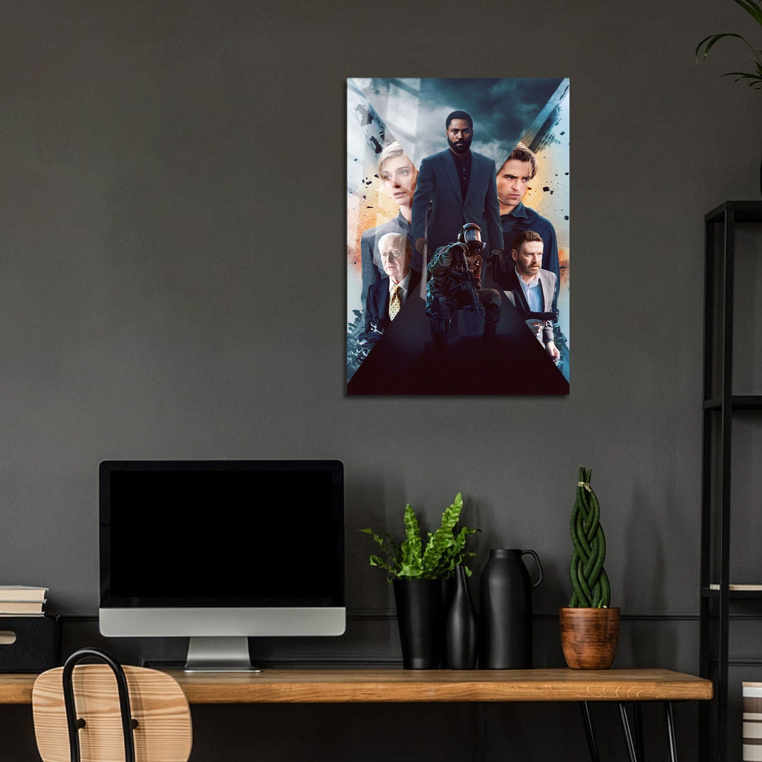 Flex Designs Metal Poster Tenet Key Art 5 x 7" Home Goods - Movie 2020 Movie Metal Poster