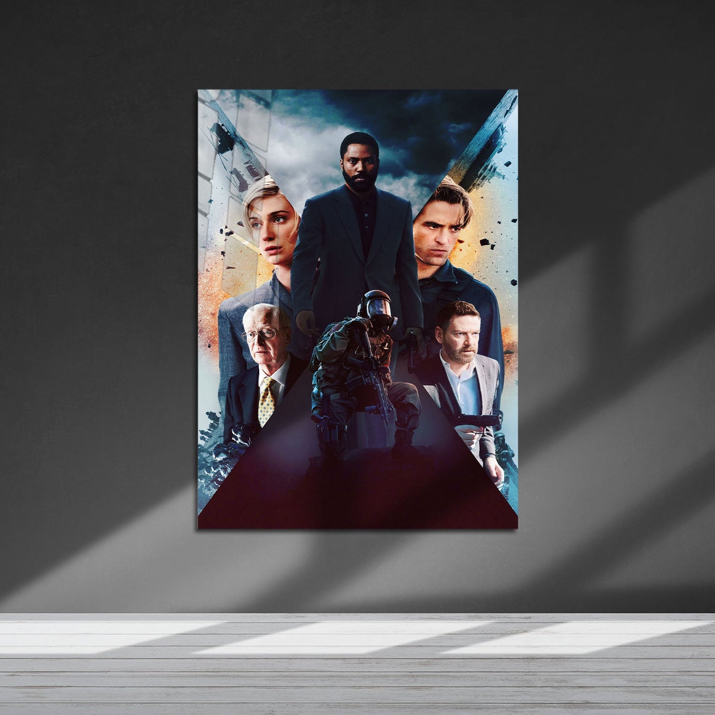 Flex Designs Metal Poster Tenet Key Art 5 x 7" Home Goods - Movie 2020 Movie Metal Poster